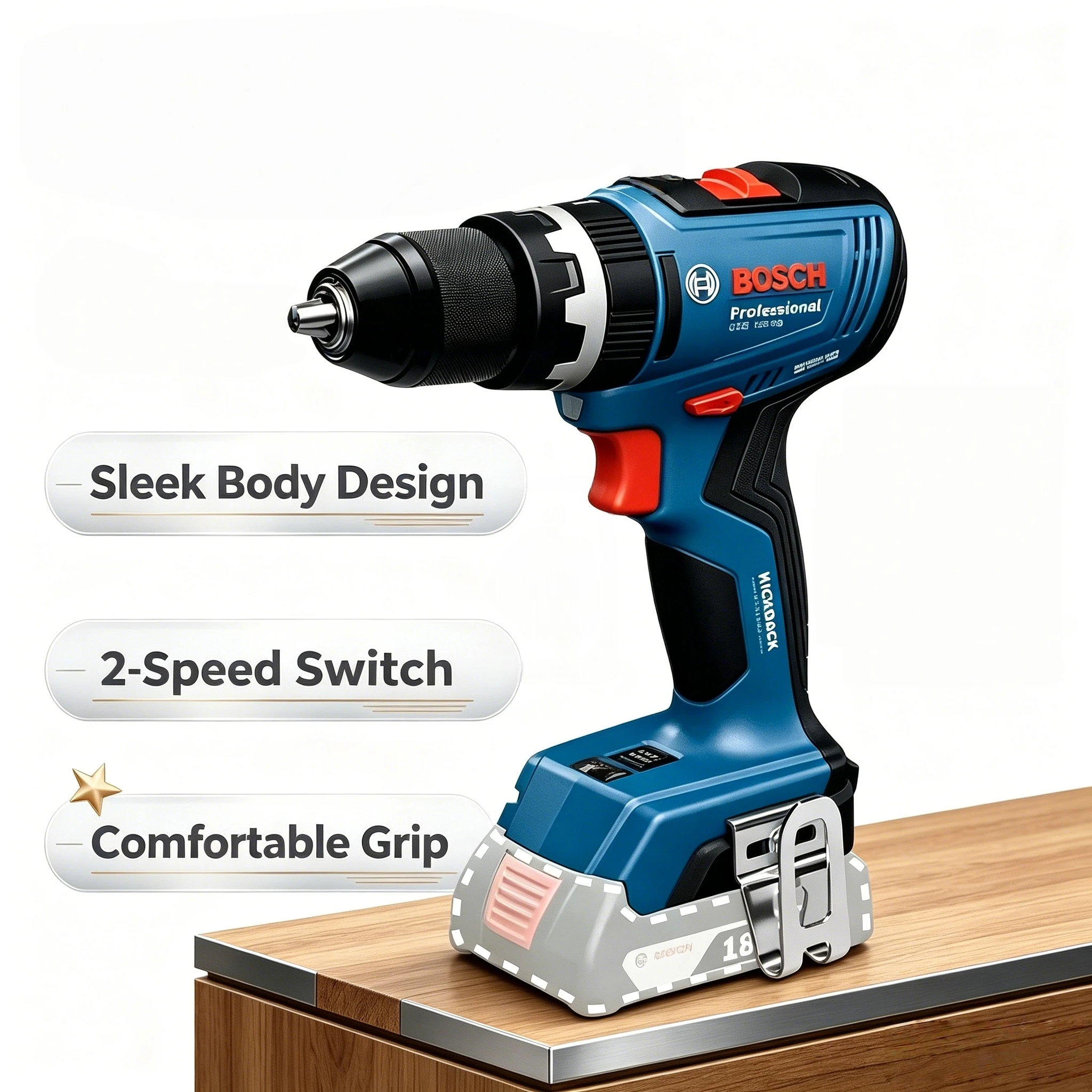 Bosch Drill Gsb 18V - Bor Listrik Kompak Bosch GSR 18V-65,