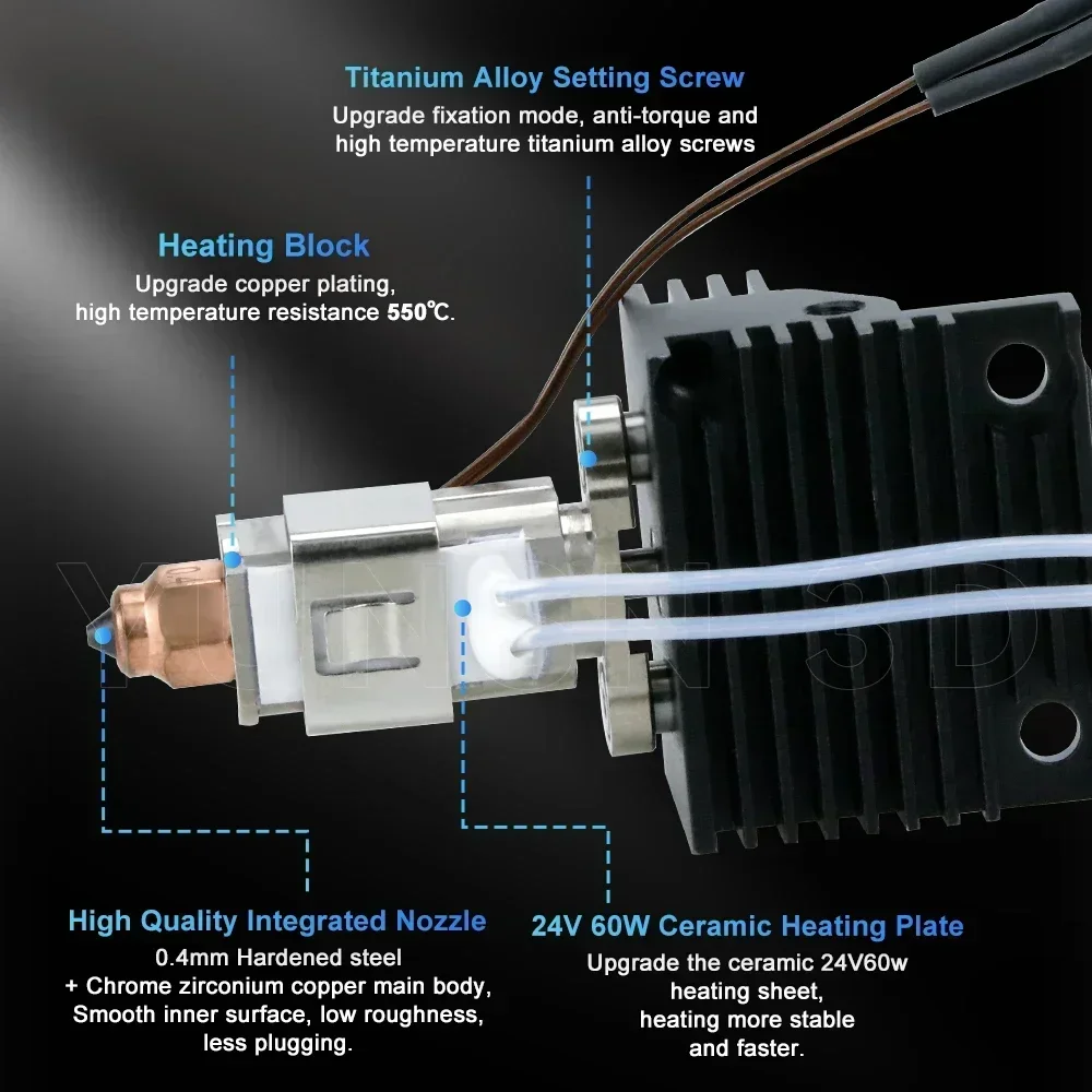 Hotend Baru yang Ditingkatkan  - Creality Printer K1 ulasan dan harga